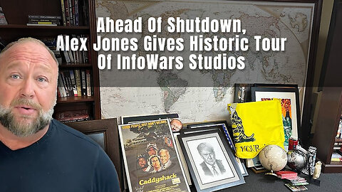 Ahead Of Shutdown, Alex Jones Gives Historic Tour Of InfoWars Studios