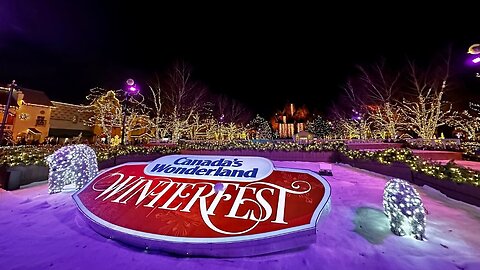 Christmas Lights Walk at Canada's Wonderland Winterfest 2023