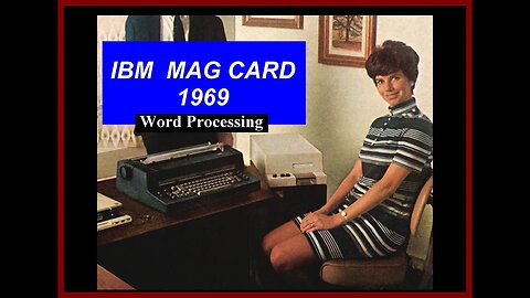 1969 IBM Mag Card Selectric Typewriter MC/ST Electronic Word Processing Magnetic Storage automation