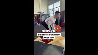 How to: Barbell Reverse Grip Bent Over Row #shorts #short #barbellrow #tutorial