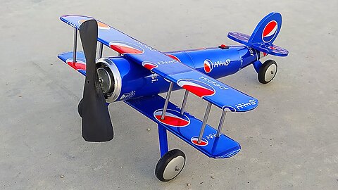 Haz un Fantástico Mini Avión con latas de pepsi modelo Hatz CB-1