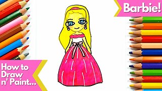 How to Draw and Paint Barbie Princess