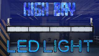 High Bay LED Light Fixture - Shop & Garage Lighting - 20800 Lumens - IP65 Waterproof