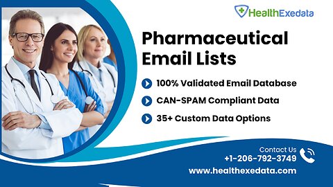 100% Validated Active Pharmaceutical Mailing Database Usage - Healthexedata