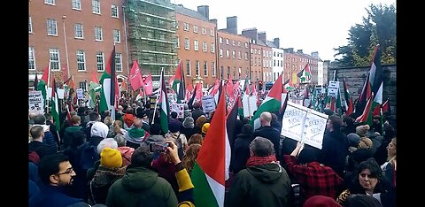 Irish Palestinian Solidarity March, Garden of Remembrance, Dublin 18/11/23