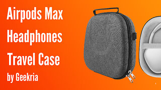 Airpods Max Over-Ear Headphones Travel Case, Hard Shell Headset Carrying Case | Geekria