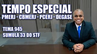 No dia 26/06/23, o Dr. João explicou sobre o tempo de serviço - Tema 945 e Sumula 33 do STF.