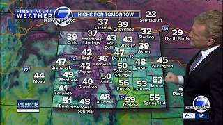 Denver will be cold early, then much warmer Wednesday afternoon