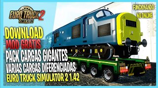 COMO INSTALAR PACK DDE CARGAS GIGANTES SEM ESCOLTA NO EURO TRUCK SIMULATOR 2 MODS ETS2 1.42