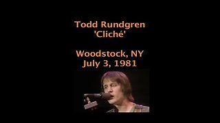 July 3, 1981 - 'Cliché' / Todd Rundgren