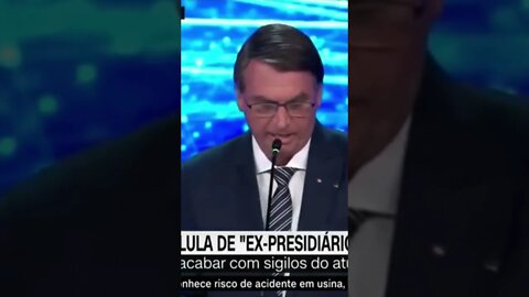 bolsonaro chama Lula de ex presidiário#shorts