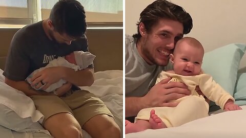 Dad's Heart Melts As He Forms Special Bond With Daughter