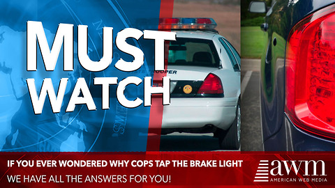 Here’s Why You See A Cop Tapping A Brake Light Anytime He Pulls Someone Over