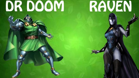 Dr Destino (Dr Doom) Vs Ravena (Raven) Batalha de Heróis