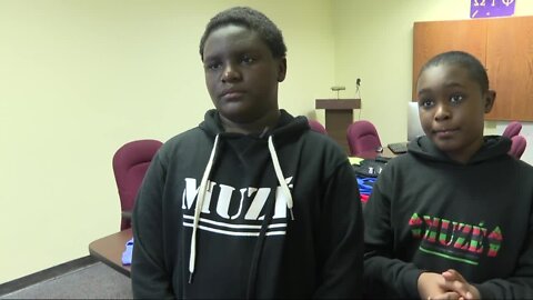 10 and 12-year-old brothers building their clothing brand in Buffalo