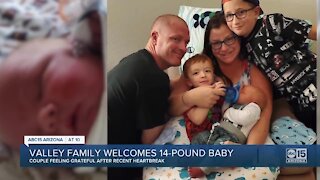 Valley family welcomes 14-pound baby!