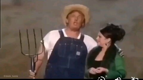 Rare Trump performance at the 2005 Emmy Award Show in a farmer outfit