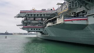 USS CV 41 MIDWAY PORT SIDE