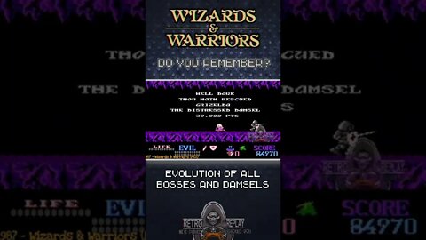 Evolution of Wizards & Warriors bosses / damsels in distress #nes #nintendo