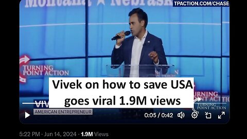 Vivek on Save country speech goes viral