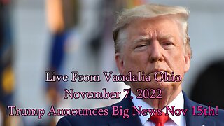 Donald Trump Announces Big News: RALLY IN OHIO November 7, 2022 #infowindnewnews