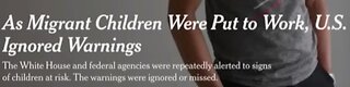 Biden's Migrant Trafficking/Slavery of Children