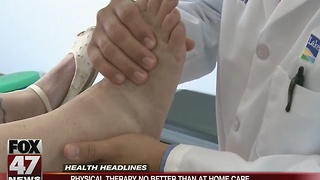 Physical therapy no better than at home care for sprained ankles