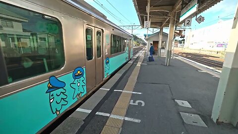 Japan by train from Noheji to Misawa by Aomori Railway 4K HDR