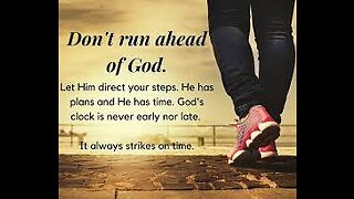 God Runs On time