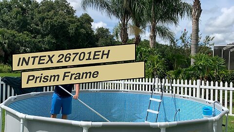 INTEX 26701EH Prism Frame Premium Above Ground Swimming Pool Set: 10ft x 30in – Includes 330 GP...