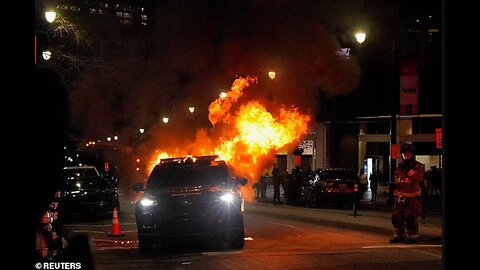 CHAOS in Atlanta as Antifa Rioters Armed with Explosives Torch Cars, Set Off Fireworks