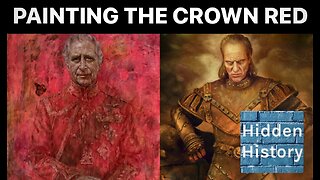 King Charles III striking red portrait draws comparisons with historic tyrants