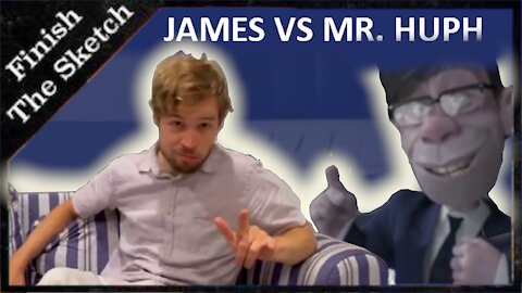 James vs Mr Huph - Finish The Sketch Parody (JK! Studios)