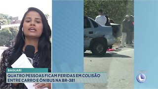 Belo Oriente: motorista dorme ao volante e capota carreta de combustível na BR-381