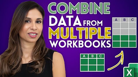 Easiest way to COMBINE Multiple Excel Files into ONE (Append data from Folder)