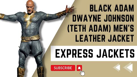 Black Adam Dwayne Johnson (Teth Adam) Men's Leather Jacket | Black Adam | Express Jackets