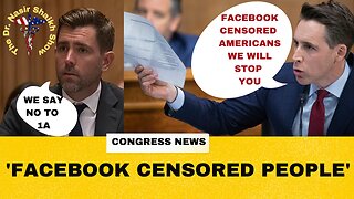 Josh Hawley EXPLODES on FB Executive - You Censored 'FREE SPEECH' By COLLUDING With US Government