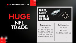 Philadelphia Eagles and New Orleans Saints agree to historic NFL trade