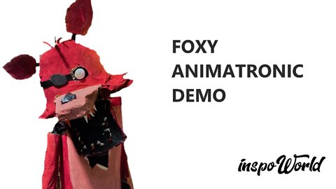 Official Foxy Animatronic Demo ! (Handcrafted real Foxy The Pirate Animatronic)