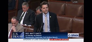 MATT GAETZ NOMINATES PRESIDENT TRUMP FOR SPEAKER OF THE HOUSE