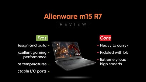 Dell Alienware m15 R7 Review ! *Powerful Gaming Laptop