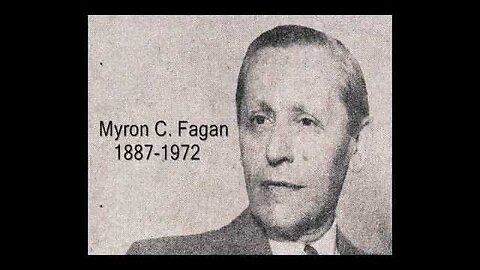 Myron C Fagan audio recording from 1967 as he lays out the New World Order back then