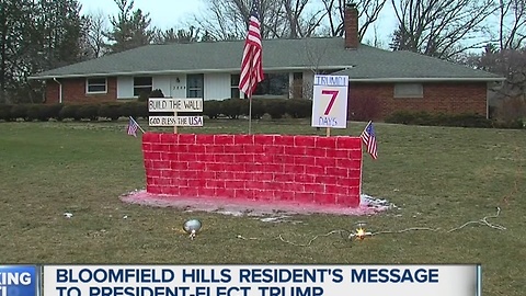 Local Donald Trump supporter builds his own version of The Wall