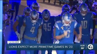 Lions expect many more primetime games in 2023 season
