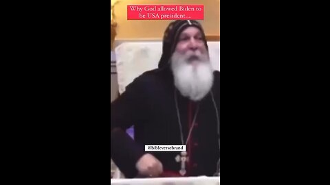 Orthodox Eastern Priest preached why Biden “won” the 2020 election