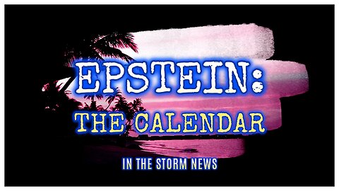 I.T.S.N. is proud to present: 'Epstein: The Calendar.' May 12