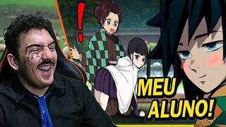 PASTOR REACT APRENDEU COM O MESTRE KK | KIMETSU NO YAIBA EM TIRINHAS E QUADRINHOS | Memes em Imagens