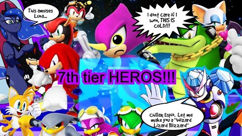 Espio & Fav Knuckles characters win Hero7 rank Achievement ON ICE! / Sonic Force