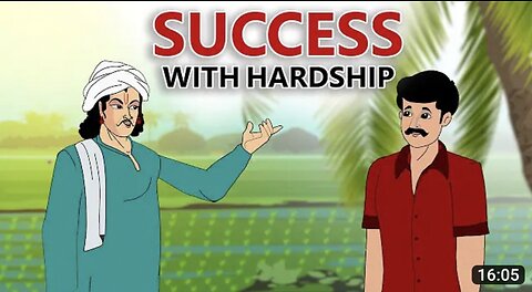 SUCCESS WITH HARDSHIP ENGLISH CARTOONS VIDEOS