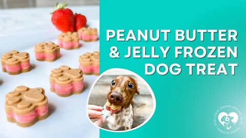 How to make Peanut Butter & Jelly Frozen Dog Treats